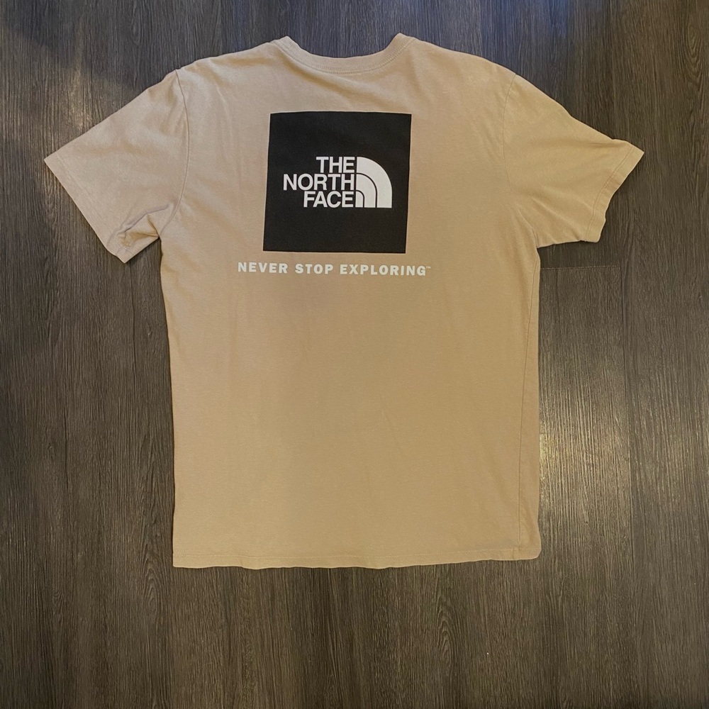 The North Face Beige Logo Short Sleeve Tee
